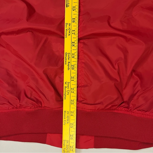 Men’s Red H&M Bomber Jacket Size Large - Picture 14 of 16